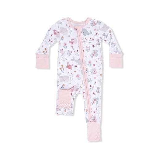 ANGEL DEAR Angel Dear Girls Infant Girls-footies/converters Garden Sea Creatures - Convertible Romper
