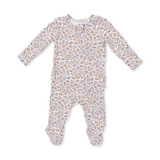 ANGEL DEAR Hazel Floral  Zipper Footie