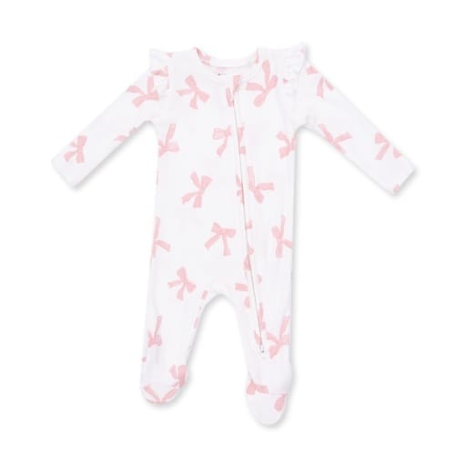 ANGEL DEAR Pretty Bows  Zipper Footie