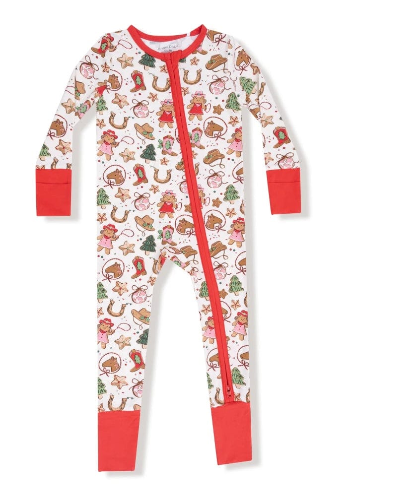 Angel Dear Cowgirl Christmas Convertible Romper