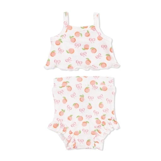 ANGEL DEAR Angel Dear Girls Infant Girls-sets Little Peaches - Tank Top & High Waisted Short