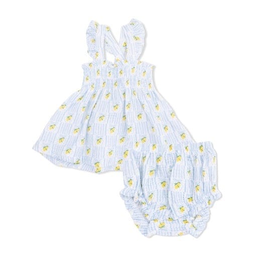 ANGEL DEAR Angel Dear Girls Infant Girls-sets Lovely Lemons - Smocked Top With Bloomer
