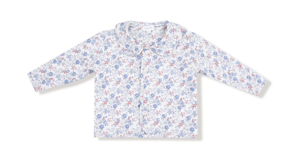 Angel Dear Country Girl Floral Quilted Jacket With Peter pan Collar