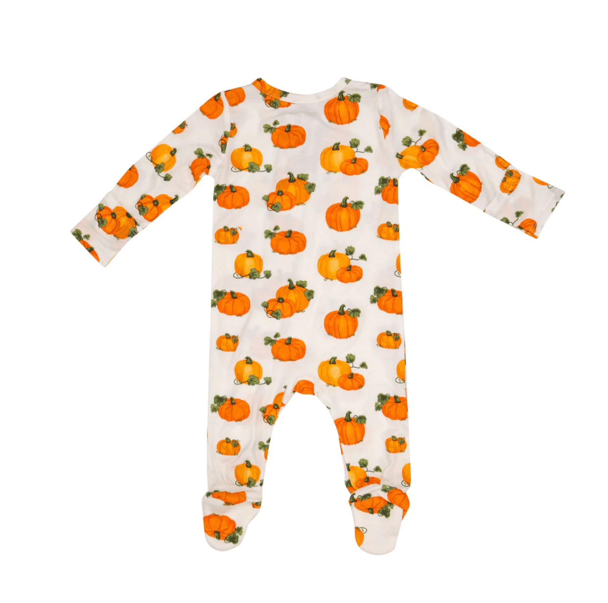 Angel Dear Pumpkin Patch 2 Way Zipper Footie Orange