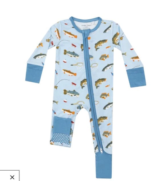 Angel Dear Fishing Romper 2 way zipper