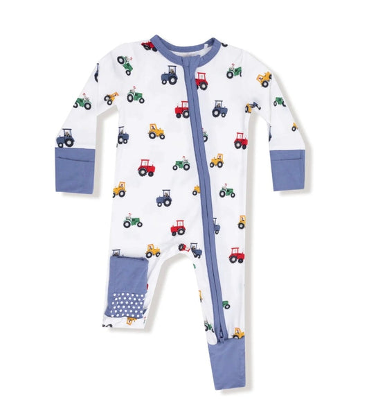 Angel Dear Mini Tractors  Convertible Romper