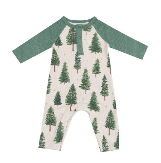 Angel Dear RAGLAN ROMPER - FOREST TREES