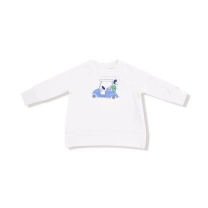Angel Dear Golf White Raglan Sweatshirt