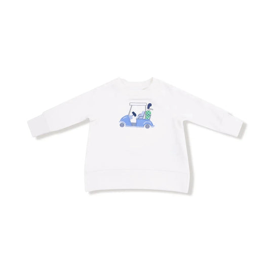 Angel Dear Golf White Raglan Sweatshirt