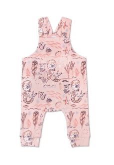 Apple Park Pink Mermaid Overalls