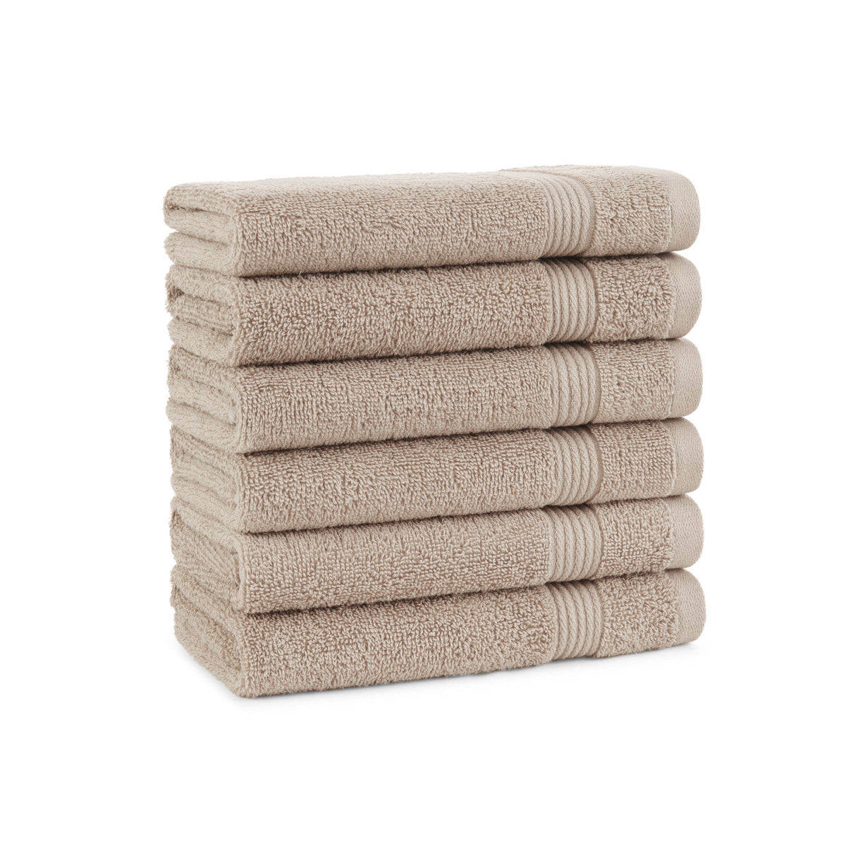 Arkwright Home White Host & Home Soft Cotton Hand Towels (6-Pack), 16x28, 400 GSM HT-HH1628-3.5-WHT