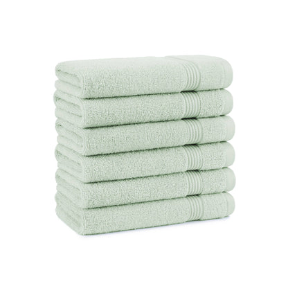 Arkwright Home White Host & Home Soft Cotton Hand Towels (6-Pack), 16x28, 400 GSM HT-HH1628-3.5-WHT