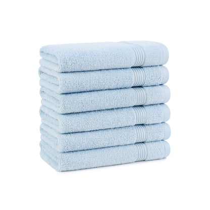 Arkwright Home White Host & Home Soft Cotton Hand Towels (6-Pack), 16x28, 400 GSM HT-HH1628-3.5-WHT