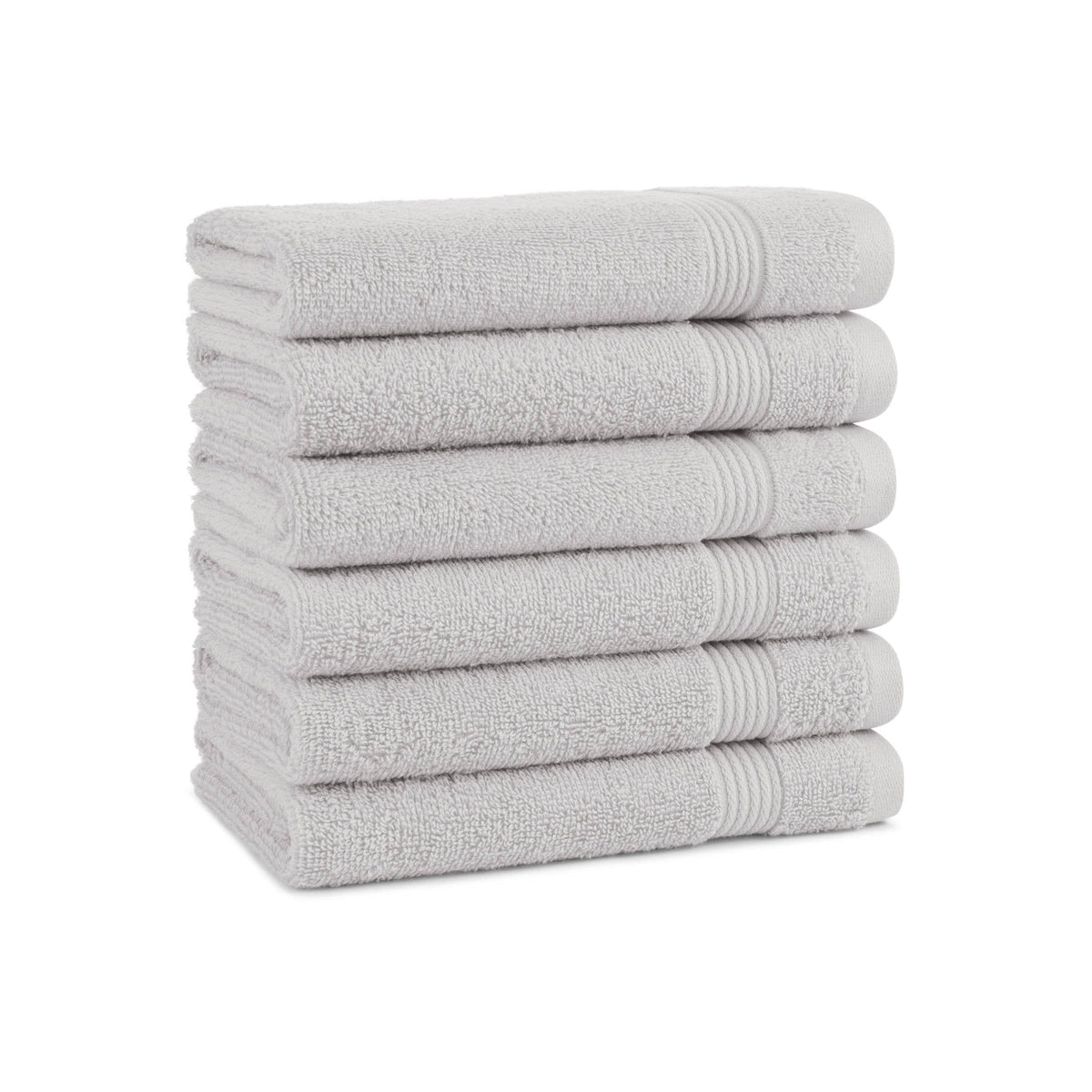 Arkwright Home White Host & Home Soft Cotton Hand Towels (6-Pack), 16x28, 400 GSM HT-HH1628-3.5-WHT