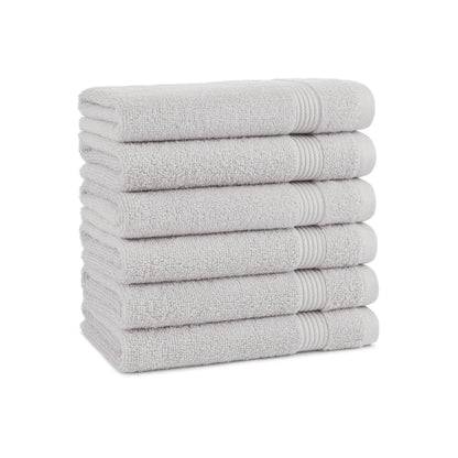 Arkwright Home White Host & Home Soft Cotton Hand Towels (6-Pack), 16x28, 400 GSM HT-HH1628-3.5-WHT