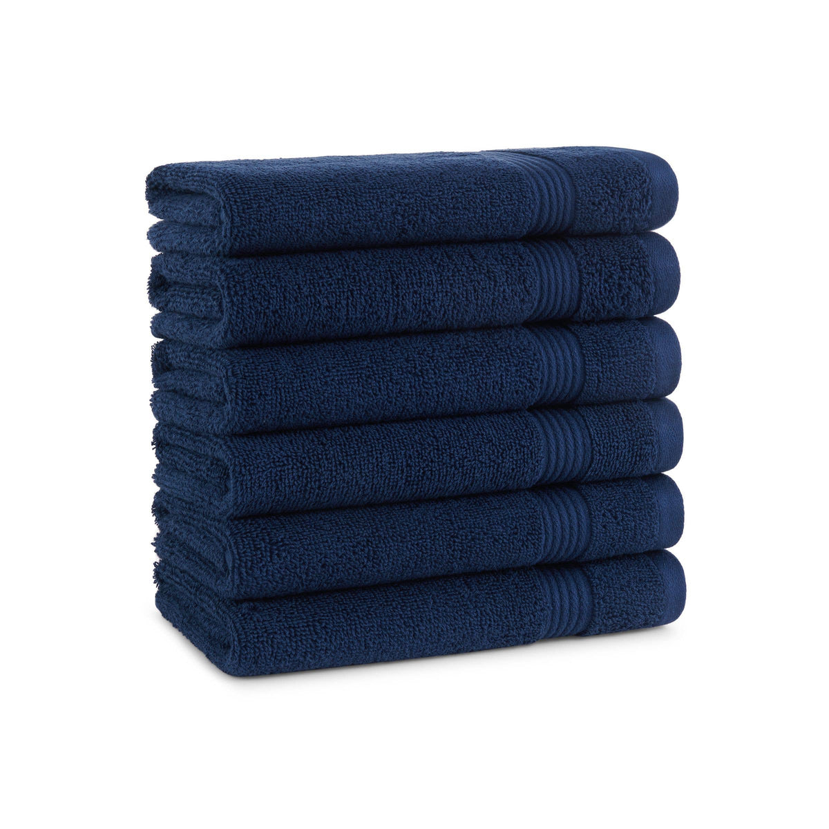 Arkwright Home White Host & Home Soft Cotton Hand Towels (6-Pack), 16x28, 400 GSM HT-HH1628-3.5-WHT