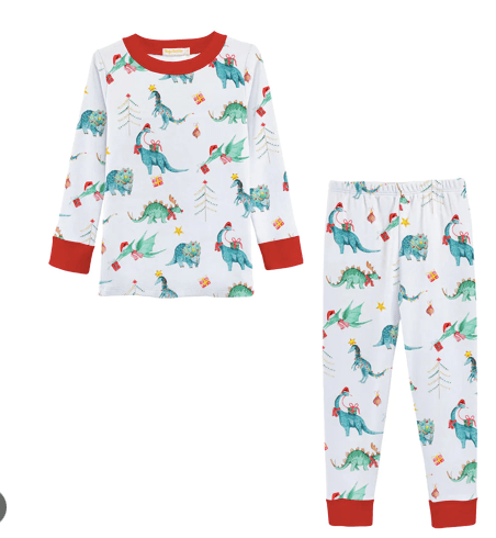 Baby Chic jurassic PJ set