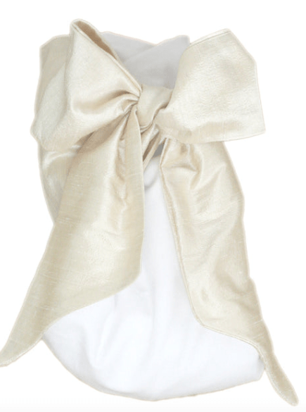 Beaufort Bonnet Company The Beaufort Bonnet Company- Pearl Strand  Bow Swaddle- Silk