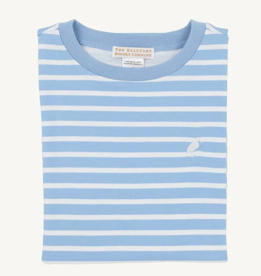 Beaufort Bonnet Carter Crew Neck Sarasota Sky Stripe