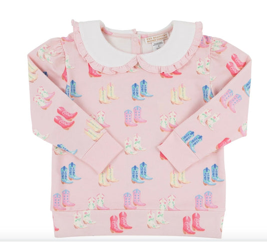 BEAUFORT BONNET Cute to Boot  Ruffle Cassidy Crewneck