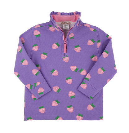 BEAUFORT BONNET Canter Collar Half-zip Sanibel Strawberry (Palisades Purple)