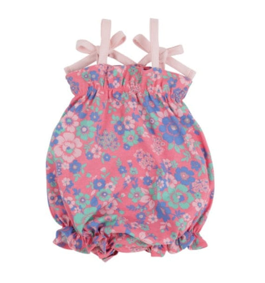 BEAUFORT BONNET Rosey Romper Mt Paran Mini Flora/Palm Beach Pink