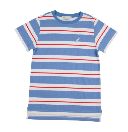 BEAUFORT BONNET Cater Crew neck Barbados Blue strip