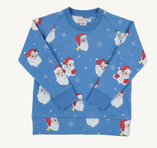 BEAUFORT BONNET Cassidy Crewneck  Dear Santa Barbados Blue