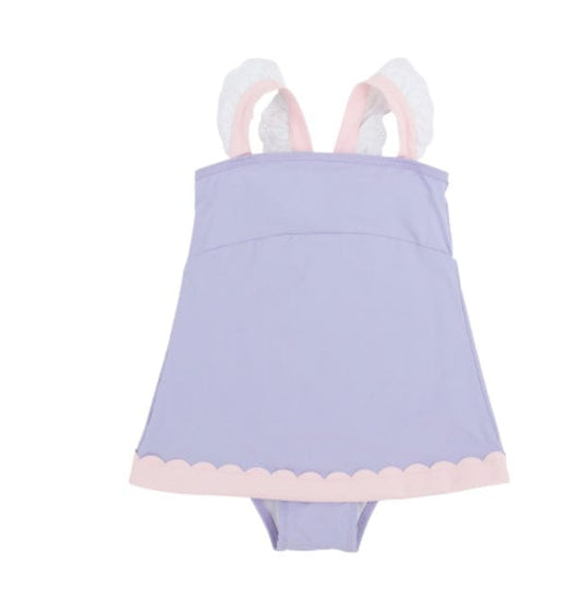 BEAUFORT BONNET Sanctuary Scallop Swimsuit Lauderdale Lavender/Palm Beach Pink