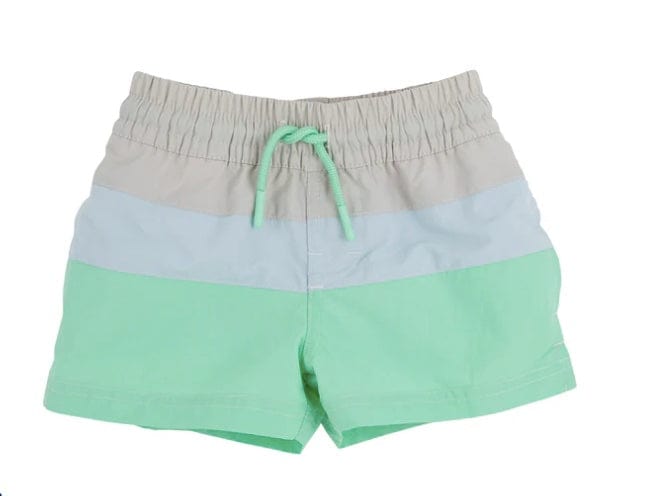 BEAUFORT BONNET Country Club Colorblock Trunks Sandy Springs Stone