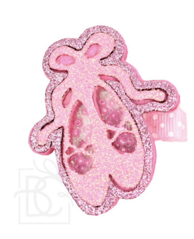 Beyond Creations Shaker Glitter Hair Clips 2.5"