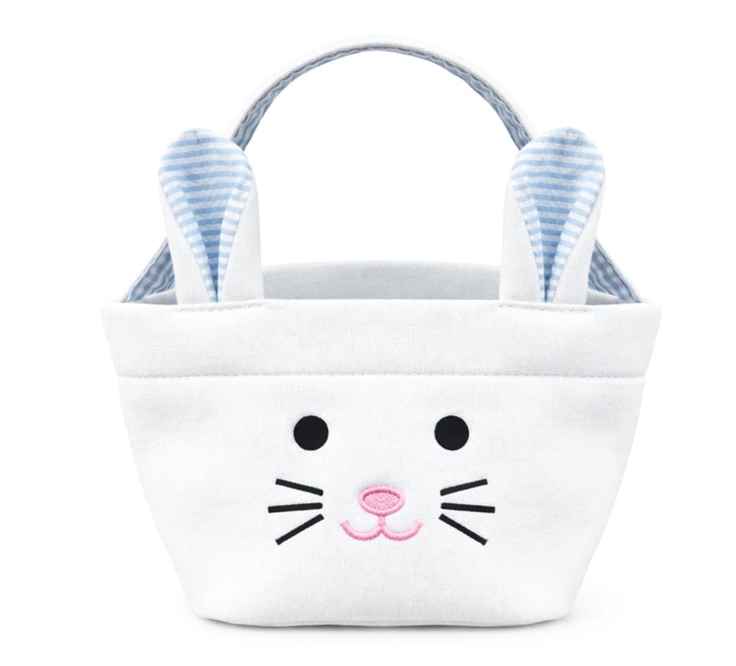 BITS AND BOWS Blue The Bitty Bunny Basket