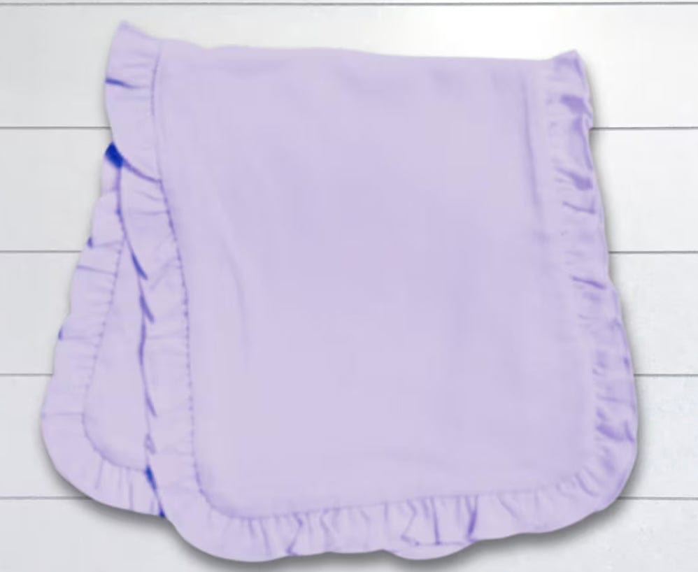 Blanks Boutique Burp Cloths w/ruffles
