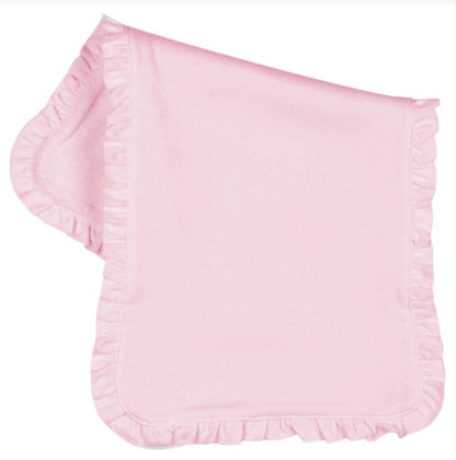 Blanks Boutique Pink Burp Cloths w/ruffles