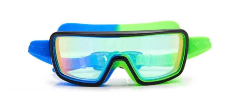 Bling2o Cyborg Cyan Prismatic Kids' Swim Goggles