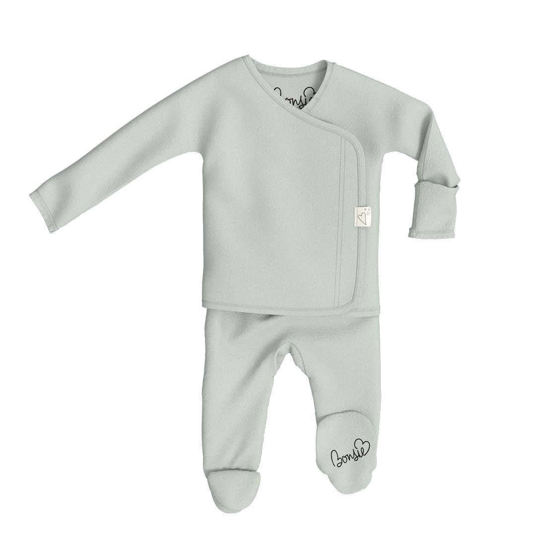 Bonsie Skin to Skin Babywear 0-3 Months Bonsie Footie - Avocado BOF004AV03