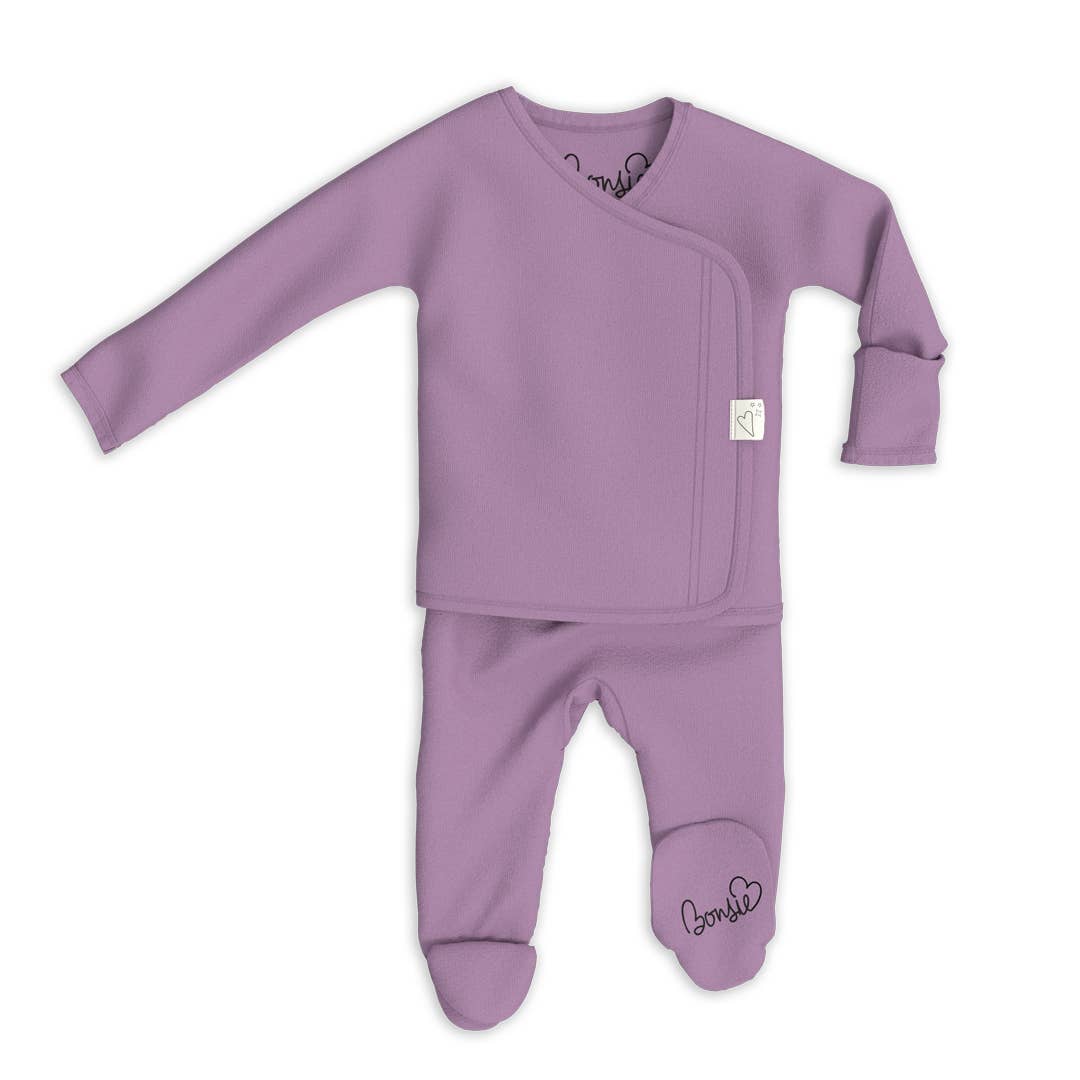 Bonsie Skin to Skin Babywear 0-3 Months Bonsie Footie - Fig BOF015FI03