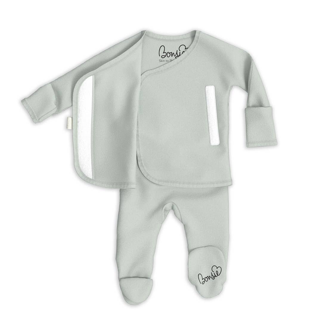 Bonsie Skin to Skin Babywear Bonsie Footie - Avocado