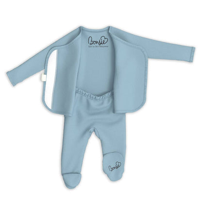 Bonsie Skin to Skin Babywear Bonsie Footie - Ripple