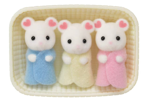 Calico Critters Marshmallow Mouse Triplets
