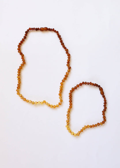 CanyonLeaf Raw Baltic Amber + Sunflower || Necklace ||