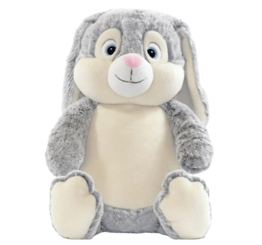 Chubbies Rabbit Grey Cubbies Classic Collection Embroidery Blank