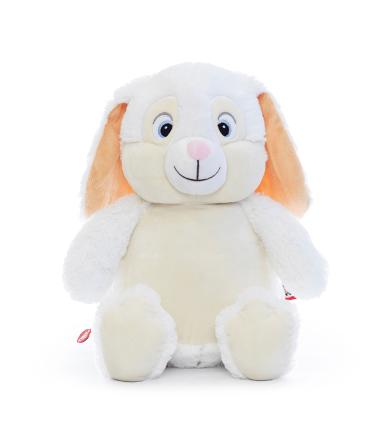 Chubbies Rabbit White Cubbies Classic Collection Embroidery Blank