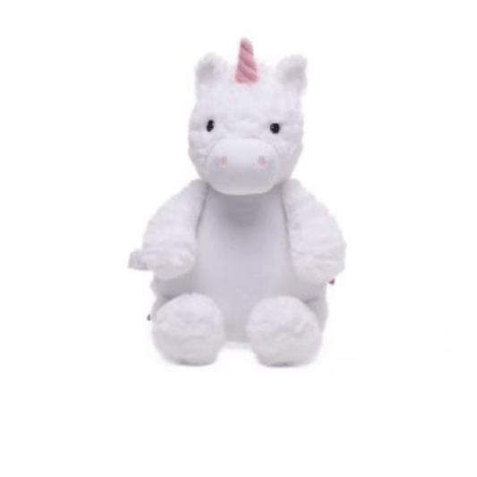 Chubbies Unicorn White Cubbies Classic Collection Embroidery Blank