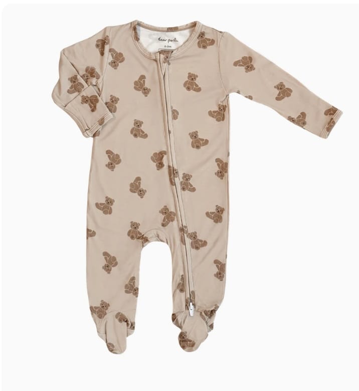 DEAR PERLI Footie Zippered Teddy Tales