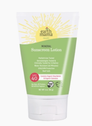 Earth Mama Default Baby Mineral Sunscreen Lotion - SPF 40