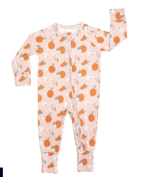 Emerson & Friends Freshly Squeezed Bamboo Convertible Baby Pajamas