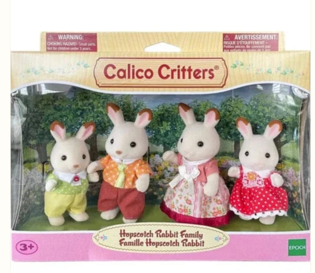 Epoch Calico Critters Chocolate Rabbit Family