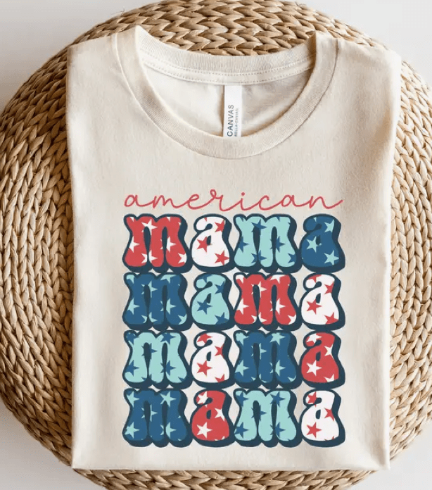 Faire American Mama 4th of July Graphic Tee