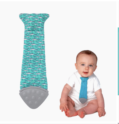 Faire Shark Tasty Tie Teether &. Crinkle Toy